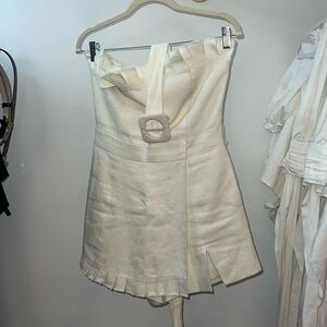 Alexis belted cream romper size S
